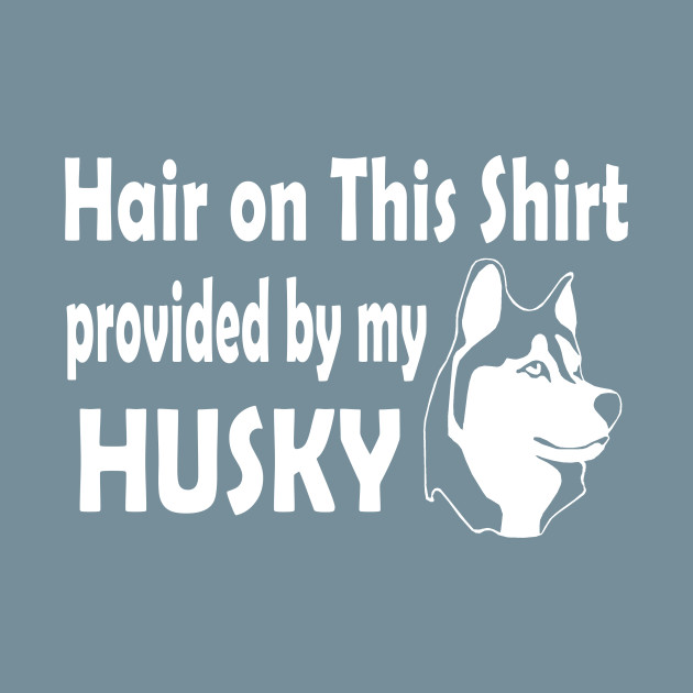 Discover Hair On This Shirt Provided By My Husky - Dog Lovers Gift - T-Shirt
