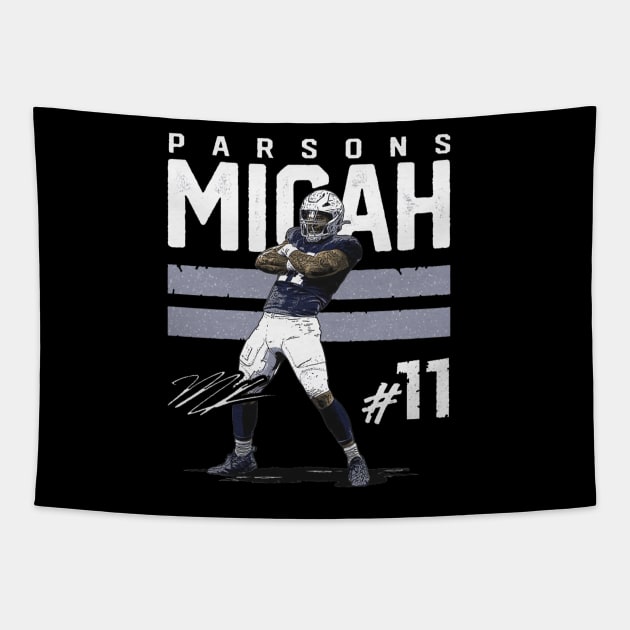 Micah Parsons Dallas Pose Tapestry by Chunta_Design