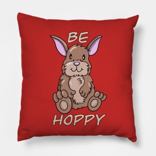 Be Hoppy Cute Rabbit Pillow