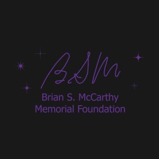 BSM Foundation Purple on Black T-Shirt