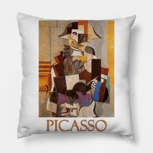 Harlequin (1918) by Pablo Picasso Pillow