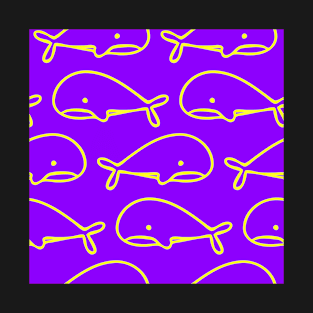 Cute Whales Pattern T-Shirt