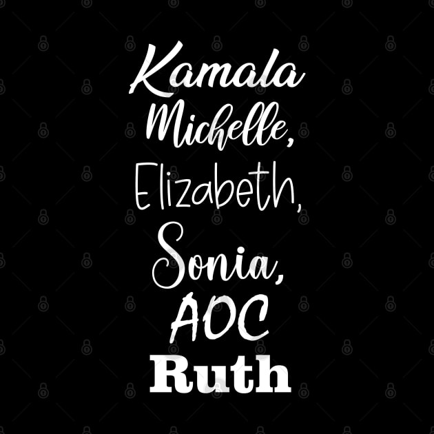Kamala Michelle Elizabeth Sonia AOC Ruth by bisho2412