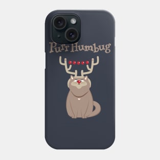 Purr Humbug. Not-So-Festive Cat. Phone Case