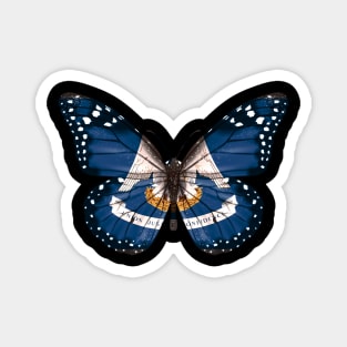 Louisiana Flag Butterfly - Gift for Louisianian From Louisiana LA Magnet