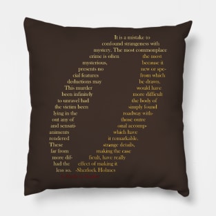 A Study in Scarlett- Sherlock Holmes Pillow