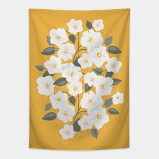 Gentle white field bindweed Tapestry