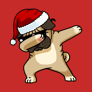 Dabbing Pug Shirt Cute Pug Dab Shirt Christmas Pugly Sweater T-Shirt