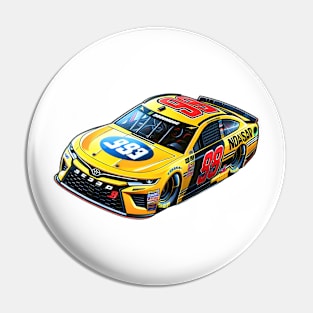 Cool yellow Nascar car, greatest grand prix champion Pin