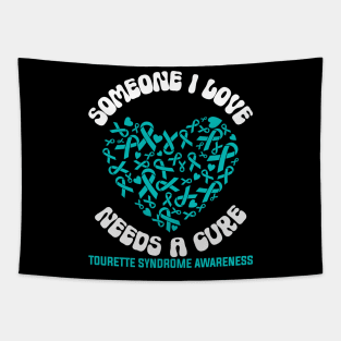 Tourette Syndrome Awareness Someone I Love Needs a Cure Tapestry