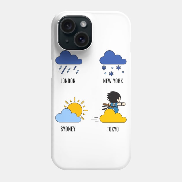 Weather Forecast Magic Nymbus Phone Case by Printadorable