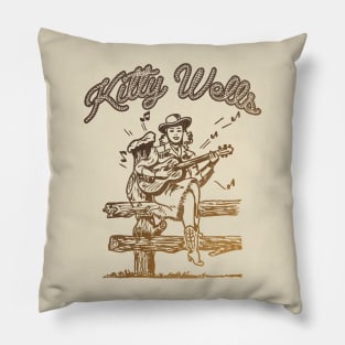 Kitty Wells Cowgirl Pillow