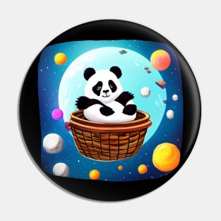 Iam In Space Dude - Adorable Panda - Kawaii Panda Pin