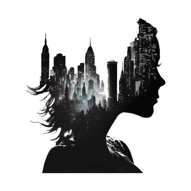 City Girl Silhouette by Heartside Family