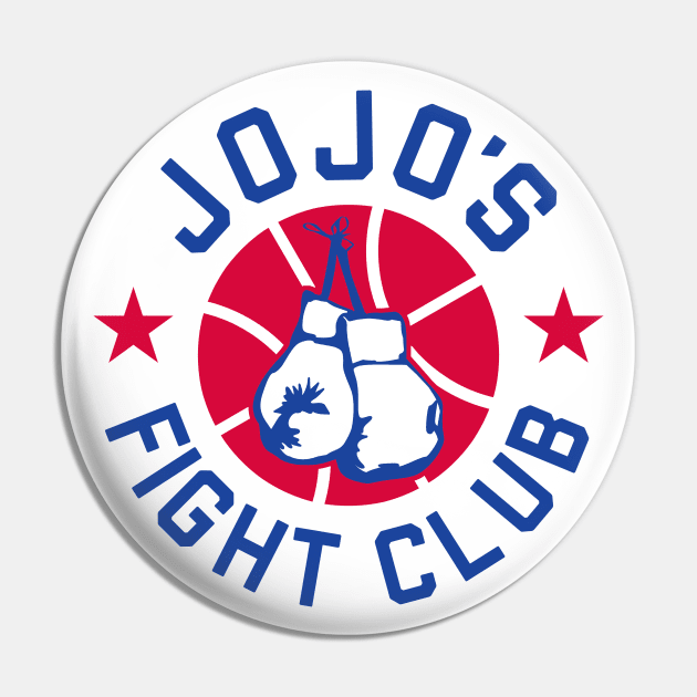 JoJo's Fight Club - White Pin by KFig21