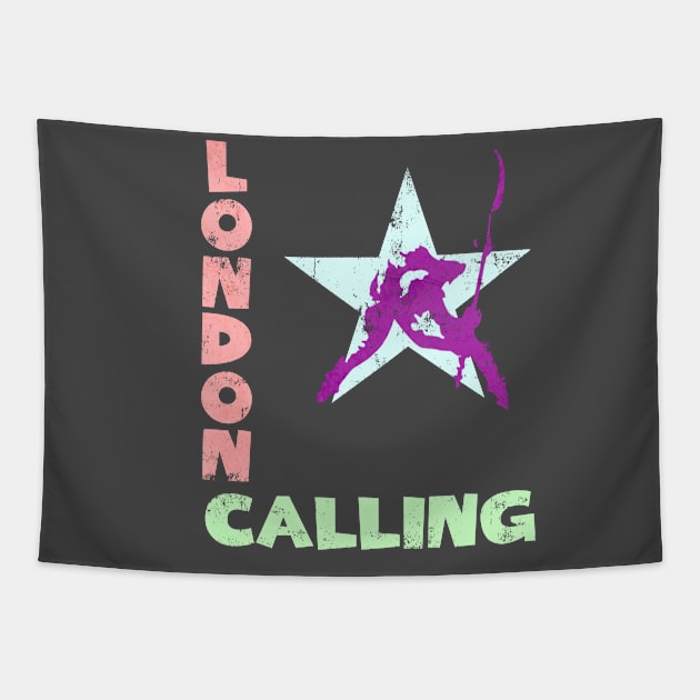 LONDON CALLING Tapestry by KIMIDIGI