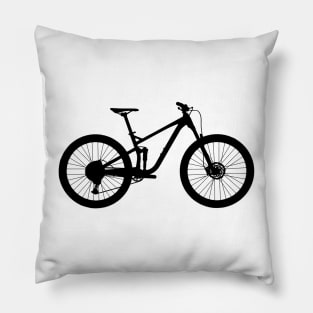 Marin Rift Zone Trail Mountain Bike Silhouette Pillow