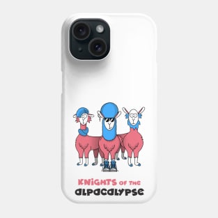 Knights of the alpacalypse Phone Case