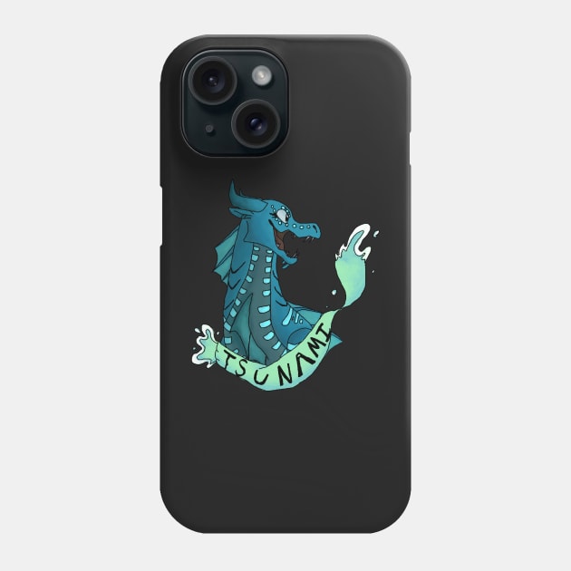 Wings of Fire Sticker Tsunami Phone Case by Edgot