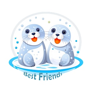 Two Cute Seals T-Shirt