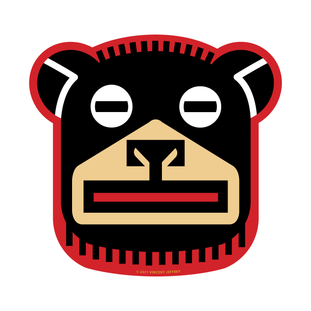 Big Black Bear Icon by Mindscaping