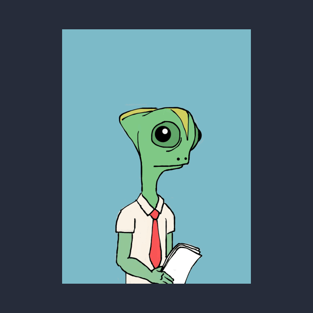 Office Chameleon by PruneyToons