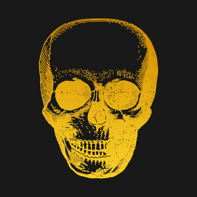 Fingerprint golden Skull by It'sMyTime