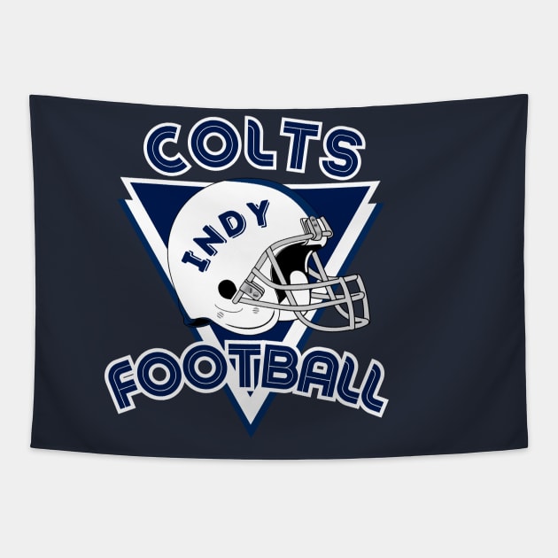 Indianapolis Colts Vintage Style Tapestry by Borcelle Vintage Apparel 