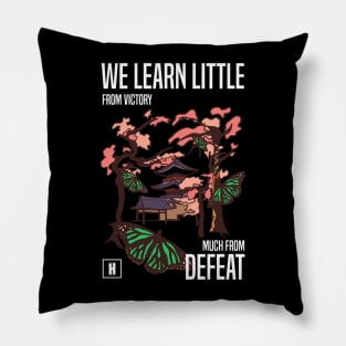 We learn little from victory much from defeat RECOLOR 03 Pillow