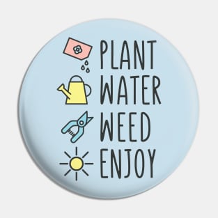 Plant Water Weed Enjoy Gardening Pin