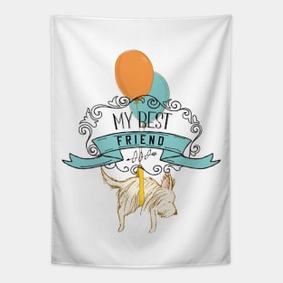 My best friend cute design Tapestry