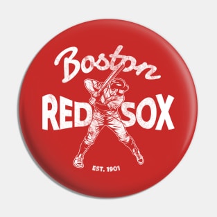 bos ton red sox - white vintage Pin