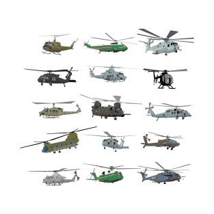 American Military Helicopters T-Shirt