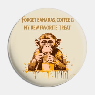 Coffee Monkey Pin