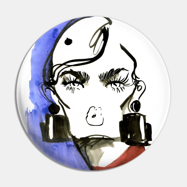 Lady Lashes Pin by anadeestyle