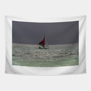 Sailing Boat, Boracay Island, Philippines Tapestry