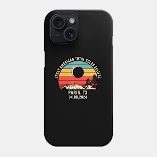 Paris Tx Texas Total Solar Eclipse 2024 Phone Case