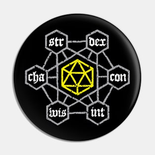 DnD Character Dice Abilities Pin