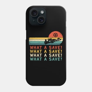 What a save Vintage Retro Rocket Soccer Car League Phone Case