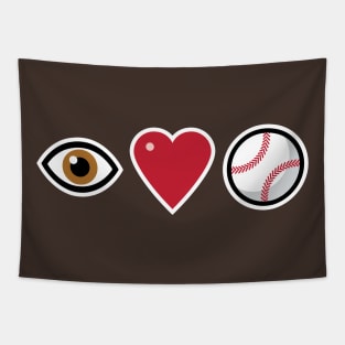 I Love Baseball Tapestry