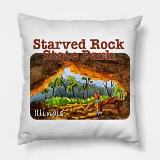 Starved Rock State Park, Illinois Pillow