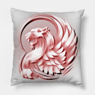 Red Royal Lion Pillow