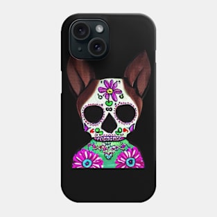 Mexican Sugar Skull Chihuahua Phone Case