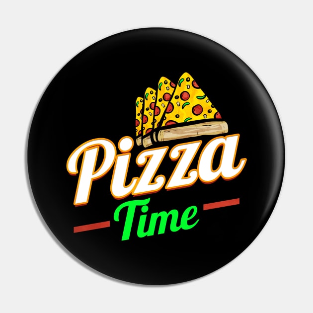 A slice of Pizza with melting cheese, I love Pizza Pin by SinBle