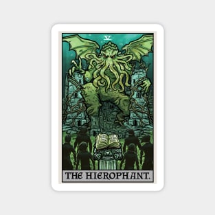 The Hierophant Tarot Card Cthulhu H.P. Lovecraft Horror Gothic Gifts Magnet