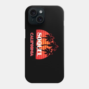 Soquel City California Logo Palms Sunset Phone Case