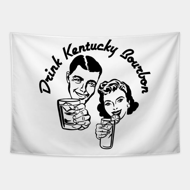 Drink Kentucky Bourbon Tapestry by Colonel JD McShiteBurger