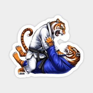 Tiger Jiu-Jitsu Wrestlers Magnet
