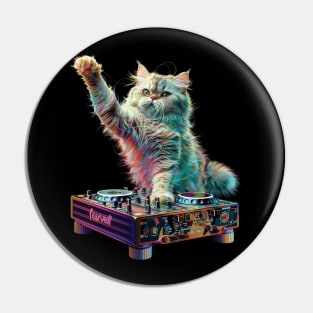 Cat DJ Flow Pin