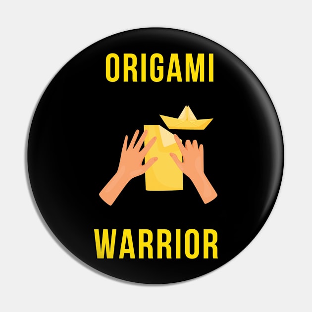 Origami Warrior Passion Pin by familycuteycom